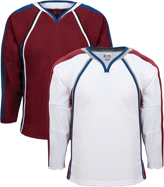 K3G35Y Colorado Home/Away Hockey Jersey - K3G YOUTH | Blanksportswear.ca