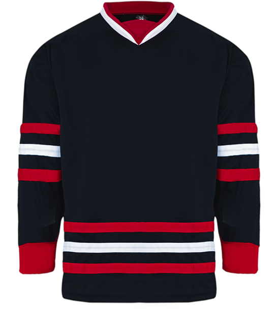 K3G06AR Chicago Black Hockey Jersey - K3G ADULT | Blanksportswear.ca