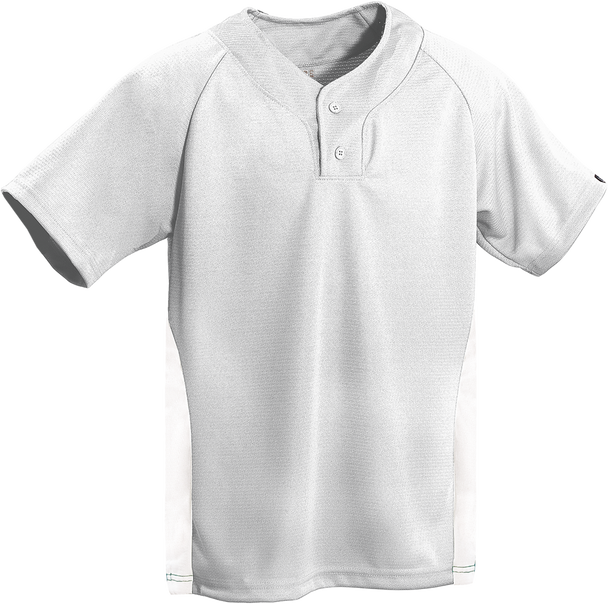 Grey/White Kobe Sportswear Closer Two-Tone Short Sleeve Baseball Adult Jersey | Blanksportswear.ca