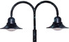 DABMAR LIGHTING GM605VG Powder Coated Cast Aluminum Post Top LED Light Fixture, Verde Green