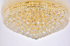 ELEGANT LIGHTING 1800F28G/RC  Primo 15-Light Flush Mount, Gold