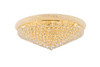 ELEGANT LIGHTING 1800F36G/RC  Primo 20-Light Flush Mount, Gold