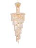 ELEGANT LIGHTING 1800SR22G/RC  Spiral 22-Light Foyer/Hallway, Gold