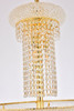 ELEGANT LIGHTING 1800SR22G/RC  Spiral 22-Light Foyer/Hallway, Gold