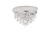 ELEGANT LIGHTING 1802W12C/RC  Primo 2-Light Wall Sconce, Chrome