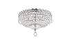 ELEGANT LIGHTING 1900F14C/RC  Century 4-Light Flush Mount, Chrome