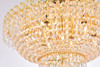 ELEGANT LIGHTING 1900F20G/RC  Century 9-Light Flush Mount, Gold