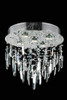 ELEGANT LIGHTING 2006F16SC/RC  Galaxy 5-Light Flush Mount, Chrome