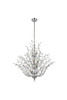 ELEGANT LIGHTING 2011G41C/RC  Orchid 18-Light Foyer/Hallway, Chrome