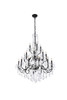 ELEGANT LIGHTING 2015G36DB/RC  St. Francis 24-Light Foyer/Hallway, Dark Bronze