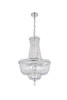 ELEGANT LIGHTING 2528D22C/RC  Tranquil 22-Light Dining Room, Chrome