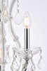 ELEGANT LIGHTING 2800D12C/RC  Maria Theresa 4-Light Pendant Lamp, Chrome ELEGANT LIGHTING 2800D12C/RC  Maria Theresa 4-Light Pendant Lamp, Chrome