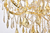 ELEGANT LIGHTING 2800D27G-GT/RC  Maria Theresa 13-Light Dining Room, Gold