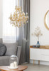 ELEGANT LIGHTING 2800D27G-GT/RC  Maria Theresa 13-Light Dining Room, Gold