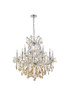 ELEGANT LIGHTING 2800D30G/RC  Maria Theresa 19-Light Dining Room, Gold