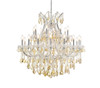 ELEGANT LIGHTING 2800D36C-GT/RC  Maria Theresa 24-Light Dining Room, Chrome