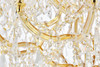 ELEGANT LIGHTING 2800G44G/RC  Maria Theresa 37-Light Foyer/Hallway, Gold
