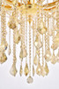 ELEGANT LIGHTING 2800G46G-GT/RC  Maria Theresa 49-Light Foyer/Hallway, Gold
