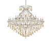 ELEGANT LIGHTING 2800G72C-GT/RC  Maria Theresa 49-Light Foyer/Hallway, Chrome