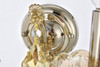 ELEGANT LIGHTING 2800W2GT-GT/RC  Maria Theresa 2-Light Wall Sconce, Golden Teak