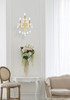 ELEGANT LIGHTING 2800W3G/RC  Maria Theresa 3-Light Wall Sconce, Gold ELEGANT LIGHTING 2800W3G/RC  Maria Theresa 3-Light Wall Sconce, Gold
