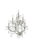 ELEGANT LIGHTING 2800W7C/RC  Maria Theresa 7-Light Wall Sconce, Chrome