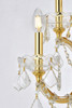 ELEGANT LIGHTING 2800W7G/RC  Maria Theresa 7-Light Wall Sconce, Gold