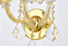 ELEGANT LIGHTING 2800W7G/RC  Maria Theresa 7-Light Wall Sconce, Gold