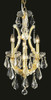 ELEGANT LIGHTING 2801D12G/RC  Maria Theresa 4-Light Pendant Lamp, Gold