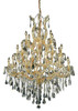 ELEGANT LIGHTING 2801D38G/RC  Maria Theresa 28-Light Dining Room, Gold