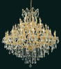 ELEGANT LIGHTING 2801G44G/RC  Maria Theresa 37-Light Foyer/Hallway, Gold