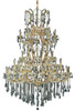 ELEGANT LIGHTING 2801G54G/RC  Maria Theresa 61-Light Foyer/Hallway, Gold