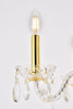 ELEGANT LIGHTING 7834D17G/RC  Princeton 4-Light Pendant Lamp, Gold