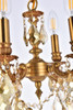 ELEGANT LIGHTING 9104D10FG-GT/RC  Lillie 4-Light Pendant Lamp, French Gold