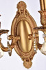 ELEGANT LIGHTING 9202W9FG-GT/RC  Rosalia 2-Light Wall Sconce, French Gold ELEGANT LIGHTING 9202W9FG-GT/RC  Rosalia 2-Light Wall Sconce, French Gold