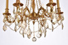ELEGANT LIGHTING 9206D23FG-GT/RC  Rosalia 6-Light Dining Room, French Gold