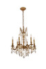 ELEGANT LIGHTING 9206D23FG-GT/RC  Rosalia 6-Light Dining Room, French Gold