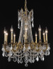 ELEGANT LIGHTING 9210D28FG/RC  Rosalia 10-Light Dining Room, French Gold
