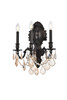 ELEGANT LIGHTING 9603W14DB-GS/RC  Monarch 3-Light Wall Sconce, Dark Bronze