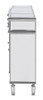 ELEGANT LIGHTING MF6-1001SC 3 Drawer 4 Door Cabinet L60"W14"H36" Silver Clear