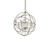 ELEGANT LIGHTING 1130D17PN/RC  Geneva 4-Light Pendant lamp, Polished nickel