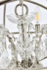 ELEGANT LIGHTING 1130D17PN/RC  Geneva 4-Light Pendant lamp, Polished nickel