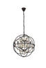 ELEGANT LIGHTING 1130D20DB-GT/RC  Geneva 5-Light Pendant lamp, Dark Bronze ELEGANT LIGHTING 1130D20DB-GT/RC  Geneva 5-Light Pendant lamp, Dark Bronze