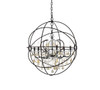 ELEGANT LIGHTING 1130D32DB-GT/RC  Geneva 6-Light Pendant lamp, Dark Bronze ELEGANT LIGHTING 1130D32DB-GT/RC  Geneva 6-Light Pendant lamp, Dark Bronze