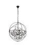 ELEGANT LIGHTING 1130D32DB-SS/RC  Geneva 6-Light Pendant lamp, Dark Bronze