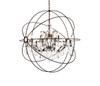 ELEGANT LIGHTING 1130G43DB/RC  Geneva 18-Light Pendant lamp, Dark Bronze