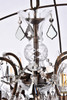 ELEGANT LIGHTING 1130G43DB-SS/RC  Geneva 18-Light Pendant lamp, Dark Bronze