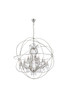 ELEGANT LIGHTING 1130G60PN/RC  Geneva 25-Light Pendant lamp, Polished nickel