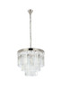 ELEGANT LIGHTING 1201D20PN/RC  Sydney 9-Light Pendant lamp, Polished nickel