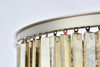 ELEGANT LIGHTING 1201D32PN-GT/RC  Sydney 17-Light Pendant lamp, Polished nickel